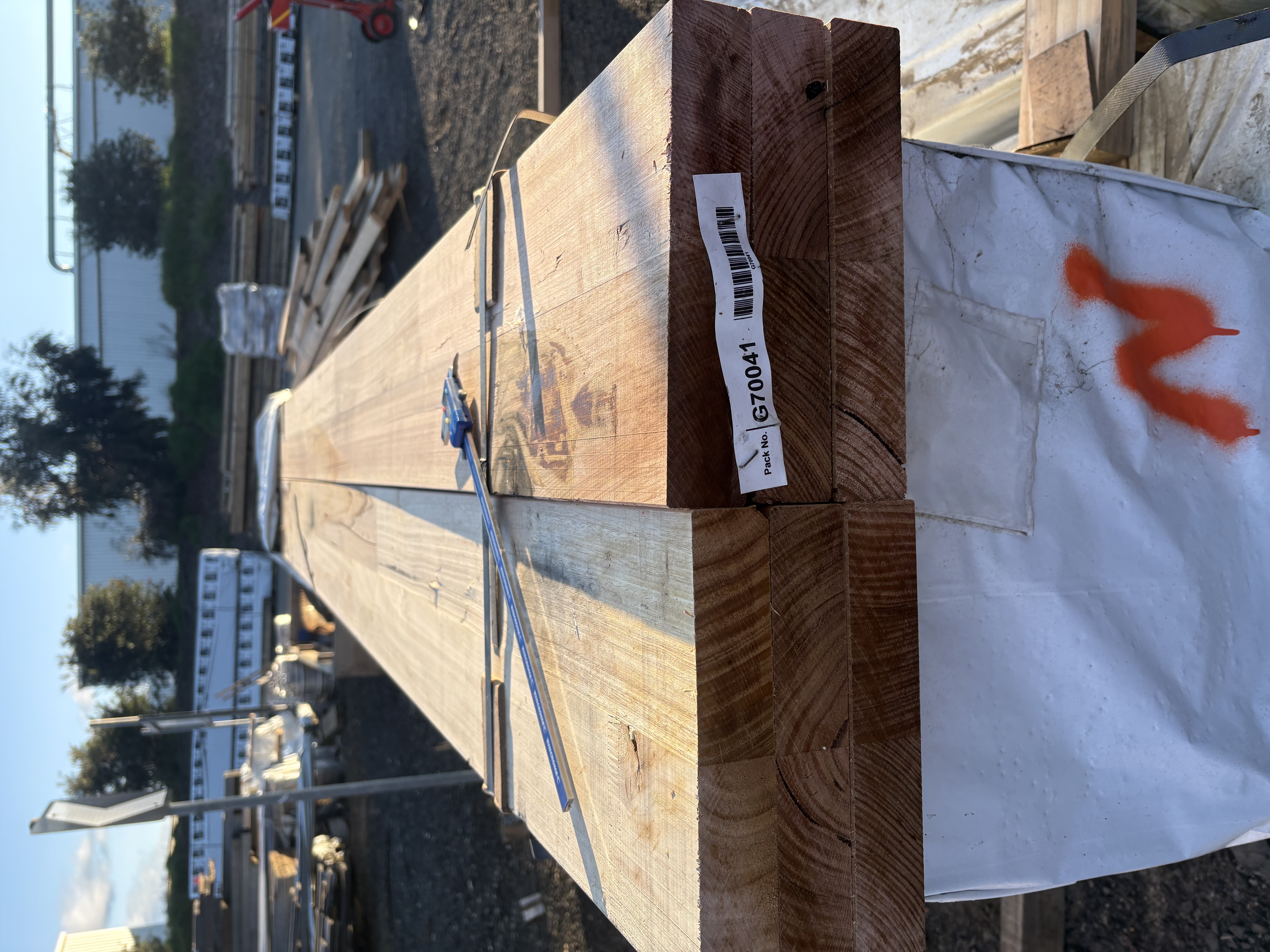 Australian Oak SUPALAM 240 x 42 - some weathering — Tasmanian oak